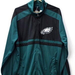 NFL Black and Teal Eagles Windbreaker Jacket